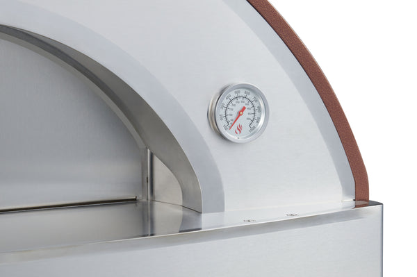 Forno Venetzia Pronto 225 Natural Gas Hybrid Pizza Oven in cappuccino