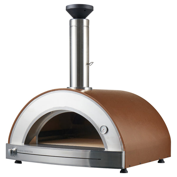 Forno Venetzia Torino 225 Propane Hybrid Pizza Oven in cappuccino