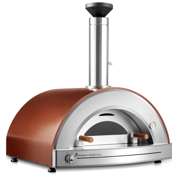 Forno Venetzia Torino 225 Propane Hybrid Pizza Oven in cappuccino