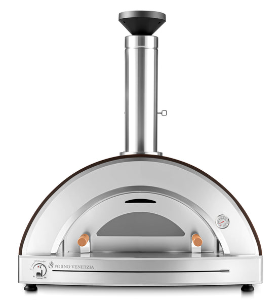 Forno Venetzia Torino 225 Propane Hybrid Pizza Oven in copper