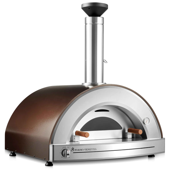Forno Venetzia Torino 225 Propane Hybrid Pizza Oven in copper